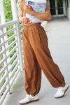 Keepin' It Trendy Jogger Sweatpants - Walnut