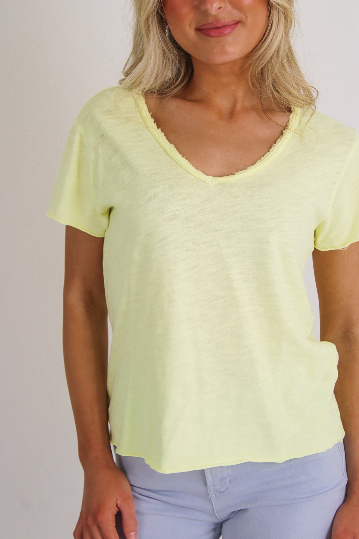 Dear John: Vanya Slub Tee - Wax Yellow
