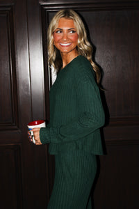 Z Supply: Elfie Rib LS Top - Mistletoe