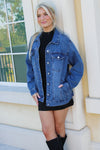 In My Element Oversized Denim Jacket - Medium Wash