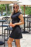 Z Supply: Camino Textured Mini Dress - Black