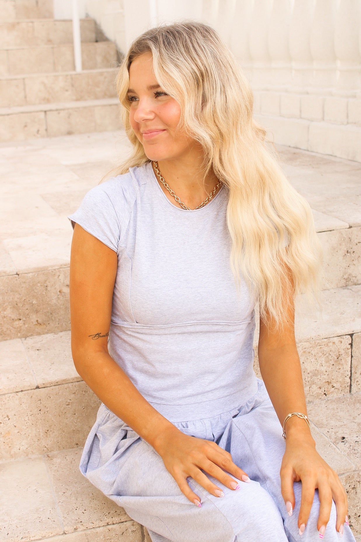 Feeling Free Mineral Washed Top - Heather Gray