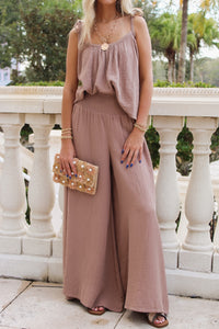 Coastal Cafe' Wide Leg Pants - Mocha