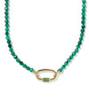 Kendra Scott: Emery Beaded Strand Necklace - Green Malachite
