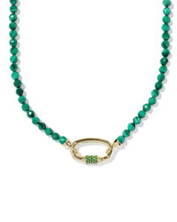 Kendra Scott: Emery Beaded Strand Necklace - Green Malachite