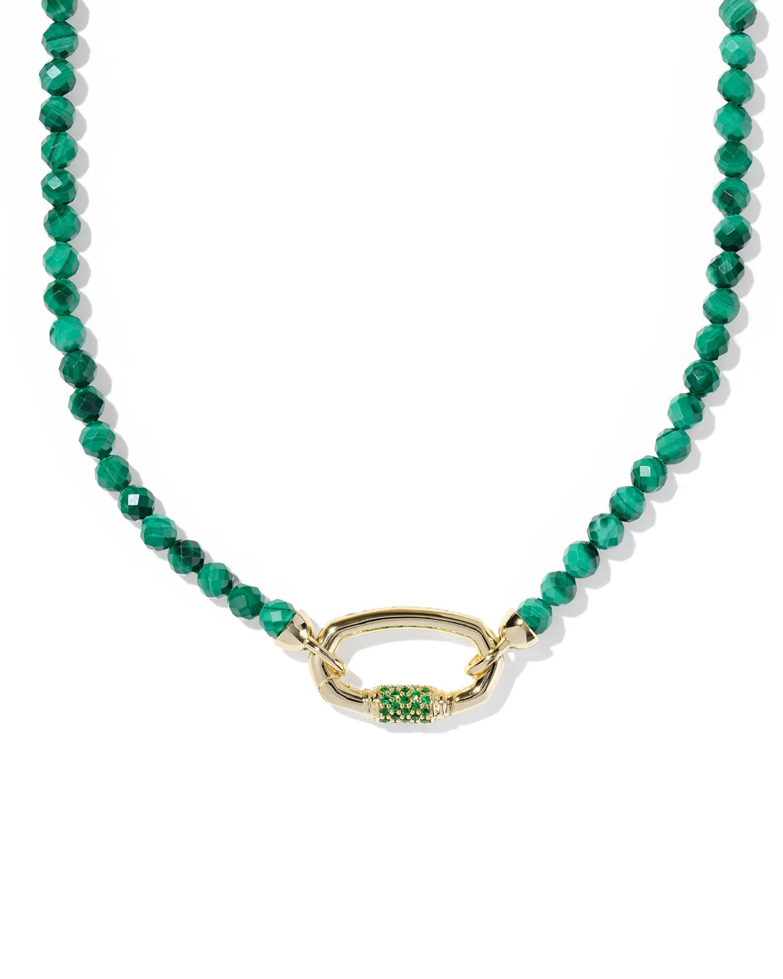 Kendra Scott: Emery Beaded Strand Necklace - Green Malachite