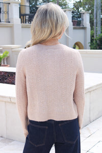 Z Supply: Medina Pointelle Cardigan - Macaroon