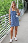 Z Supply: Mathis Striped Mini Dress - Vintage Indigo
