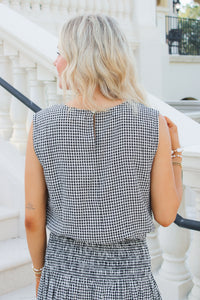 Z Supply:  Merit Gingham Top - Black