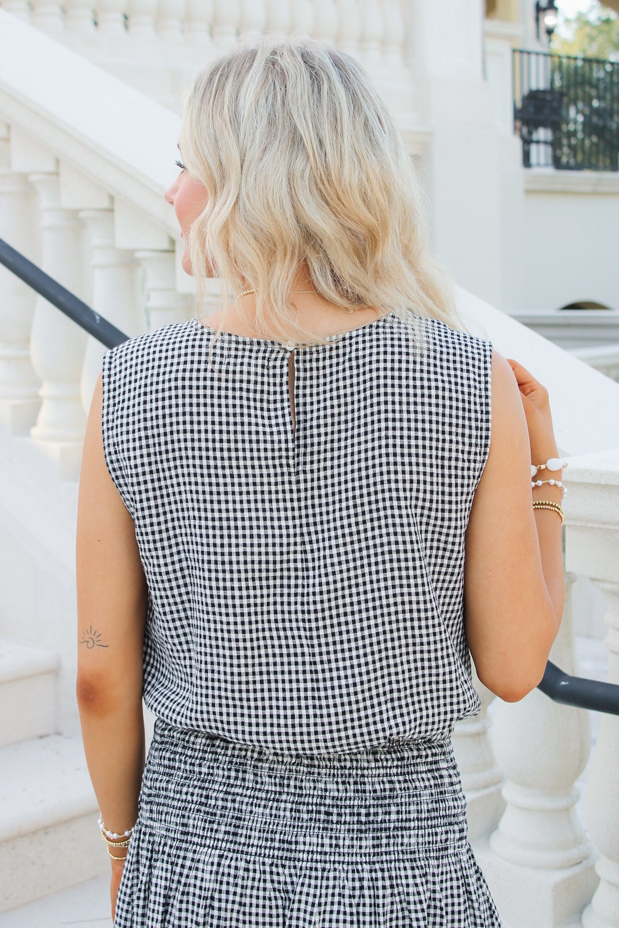 Z Supply:  Merit Gingham Top - Black