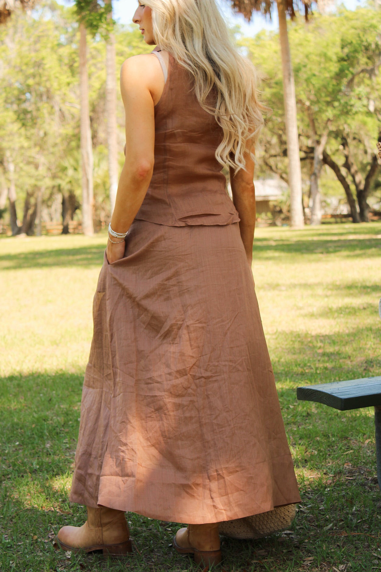 Desert Theory Maxi Skirt - Caramel