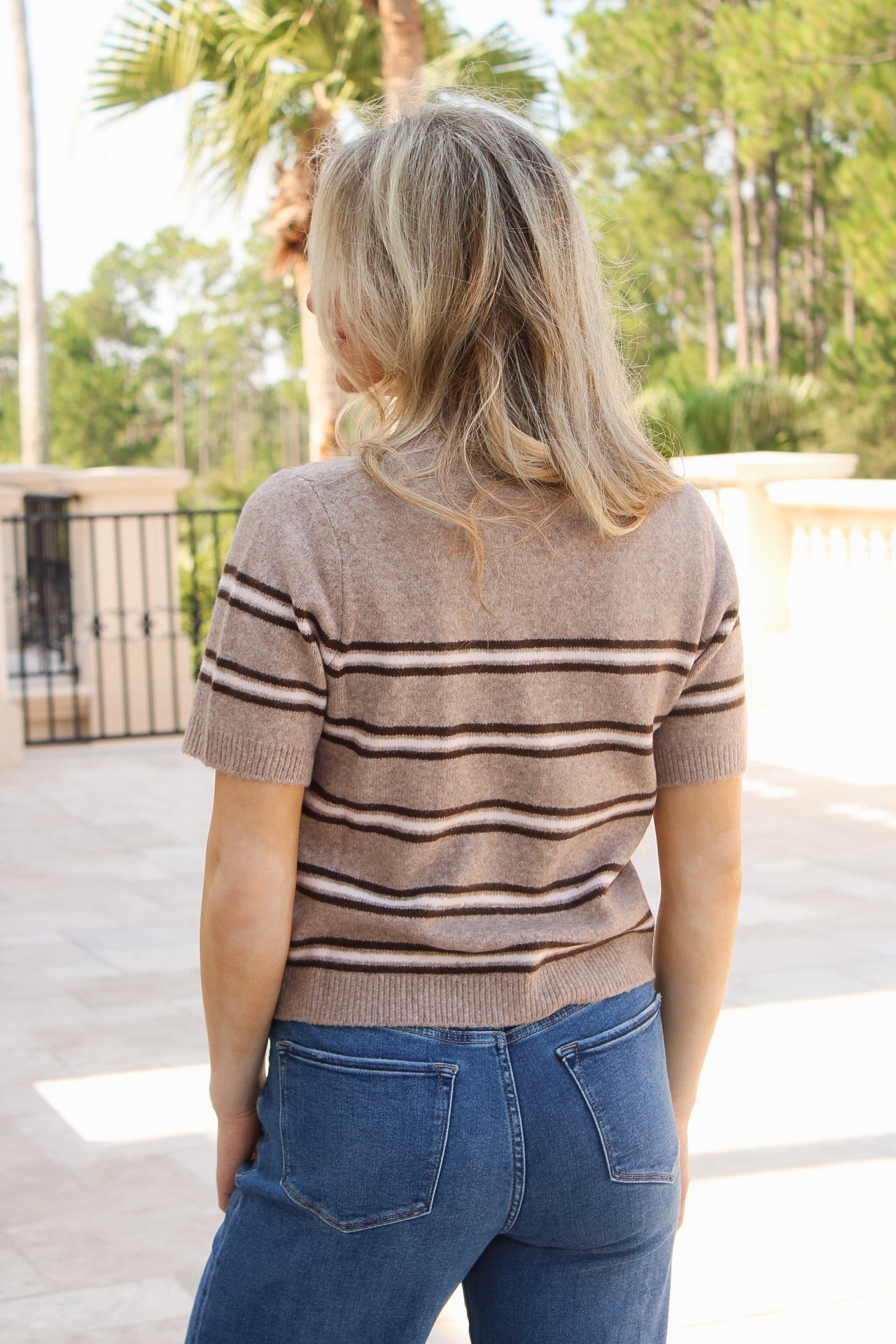 Z Supply: Gatewood Stripe Sweater - Heather Ash
