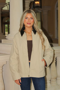 Modern Edge Barn Jacket - Taupe
