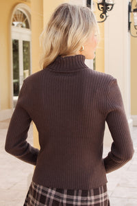 Dear John: Arlen Long Sleeve Sweater - Dark Chocolate