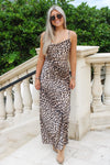 Untamed Desire Cowl Neck Maxi Dress - Camel