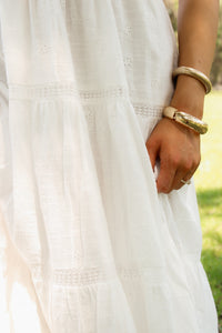 Z Supply: Behati Eyelet Midi Dress - White