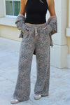 Z Supply: Hunter Knit Leopard Knit Pant - Desert Tan