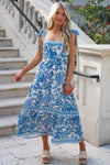 Sweeter Days Floral Days Maxi Dress - Blue