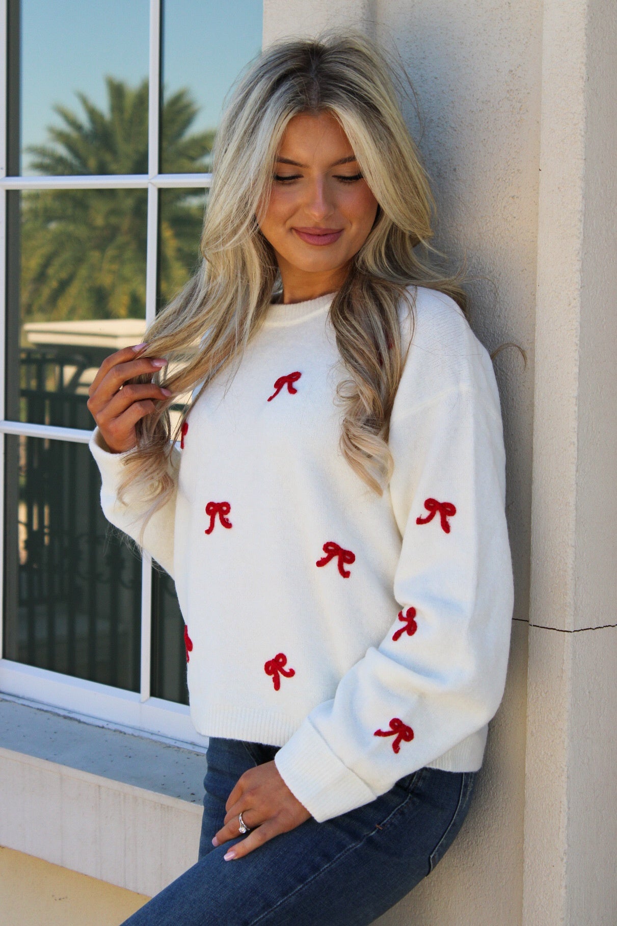 Z Supply: Tie The Ribbon Sweater - Warm White