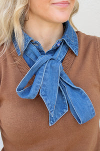 Denim Darling Sleeveless Knit Top -  Coco