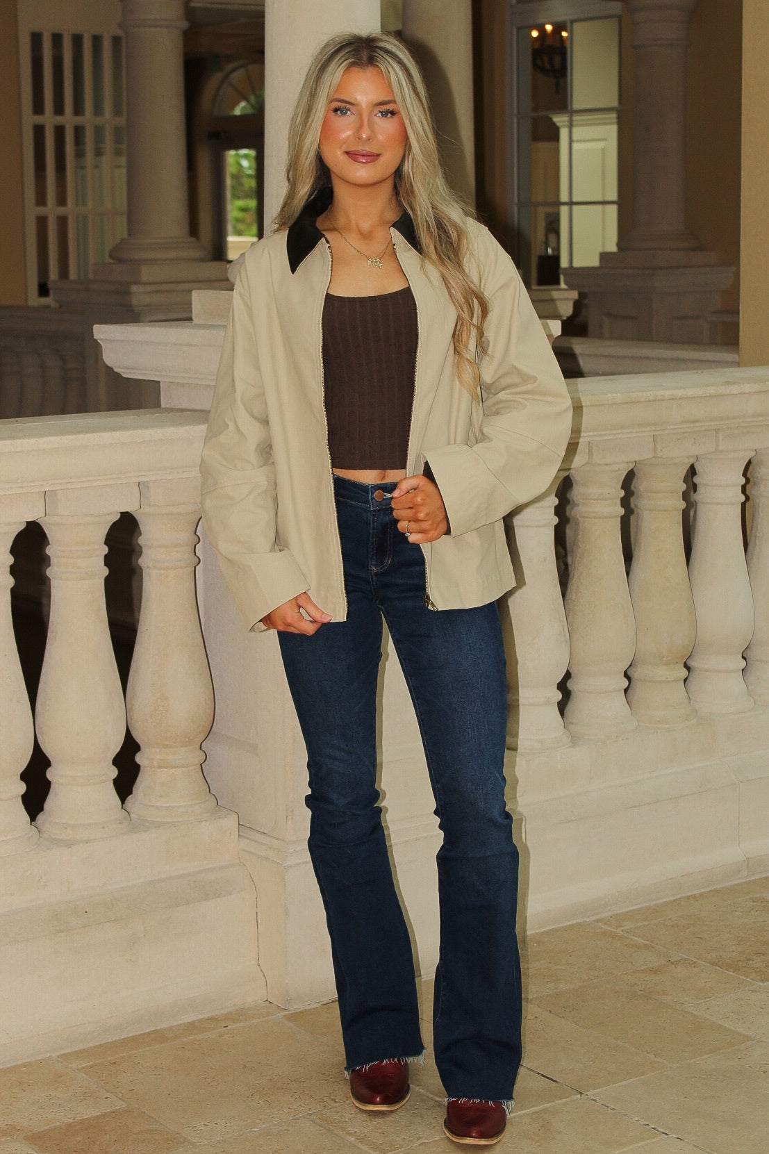 Modern Edge Barn Jacket - Taupe