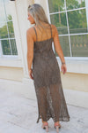 Forever In Love Lace Slip Midi Dress - Olive