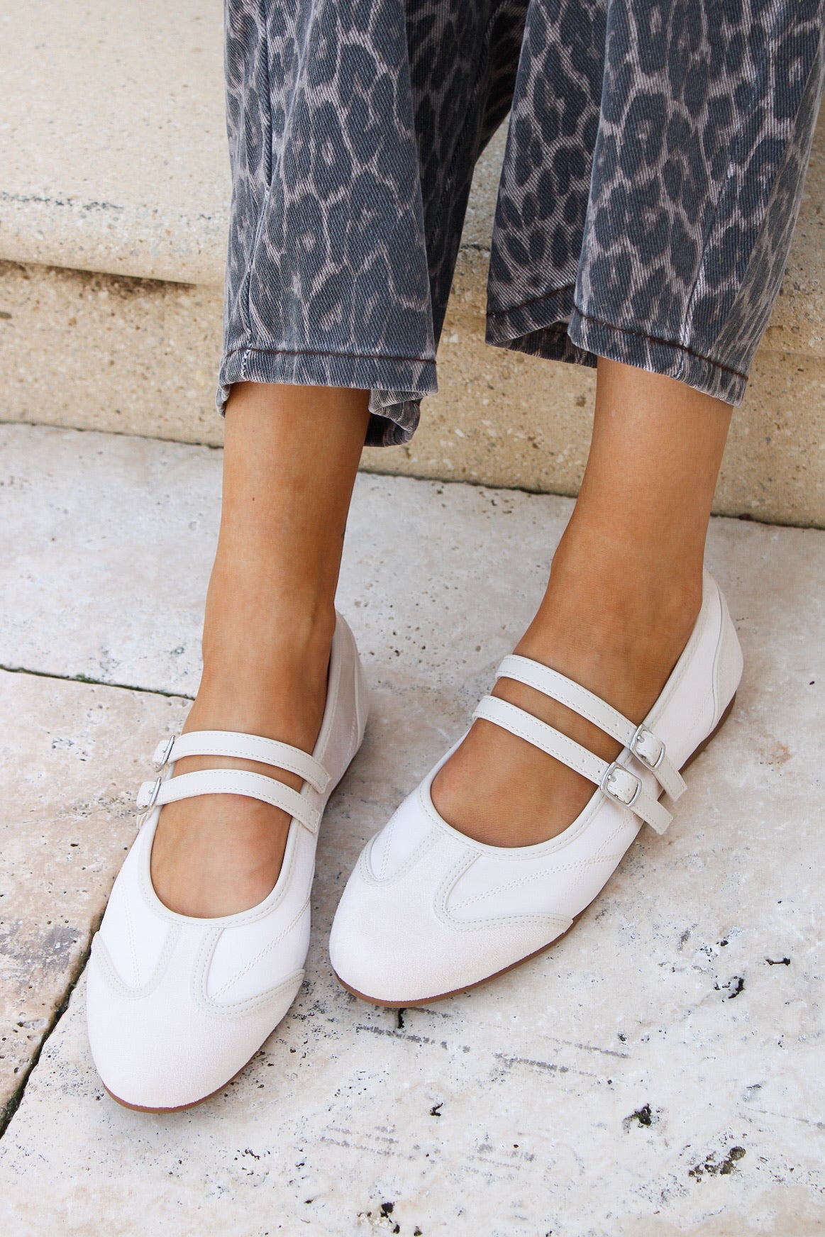 Sorelle Mary Jane Flat - Champagne