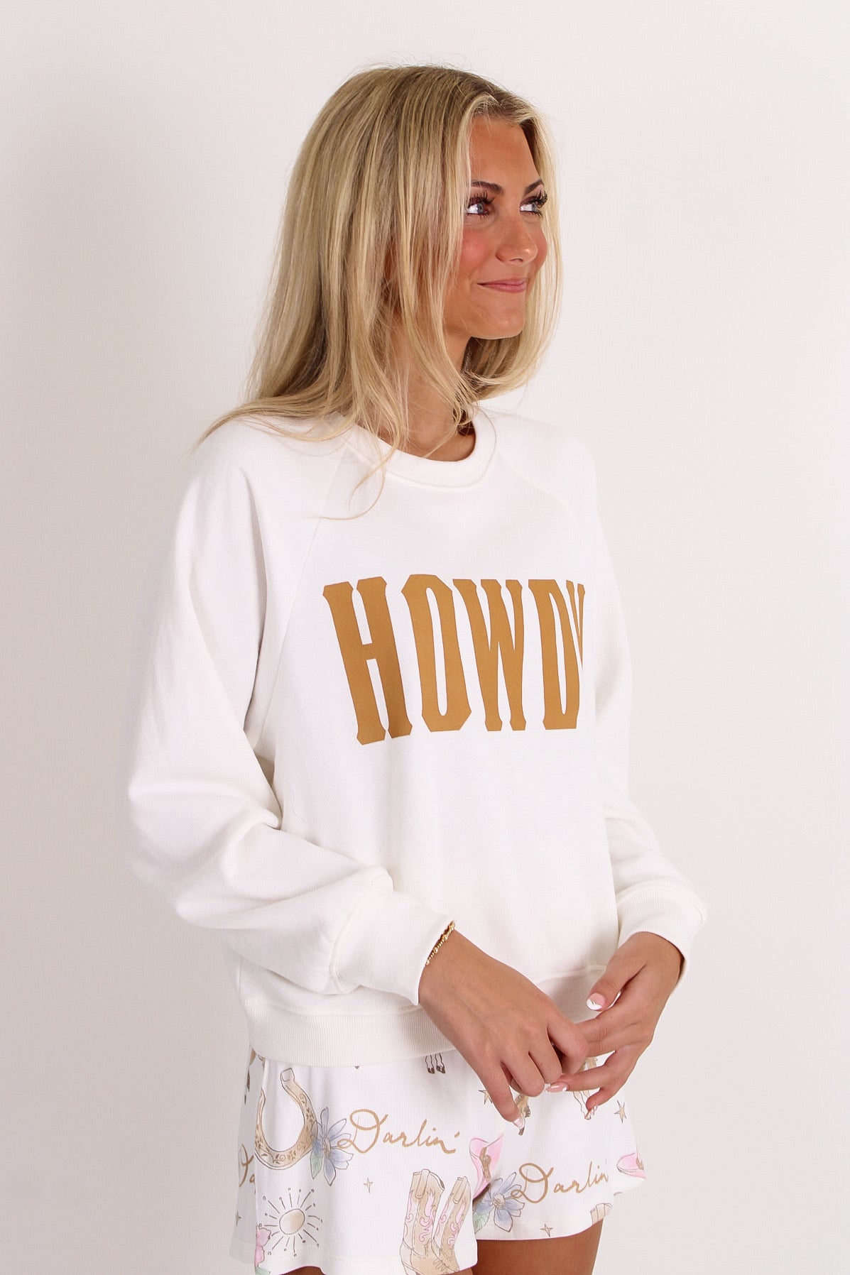 Z Supply: Howdy Sweatshirt - Vanilla Ice