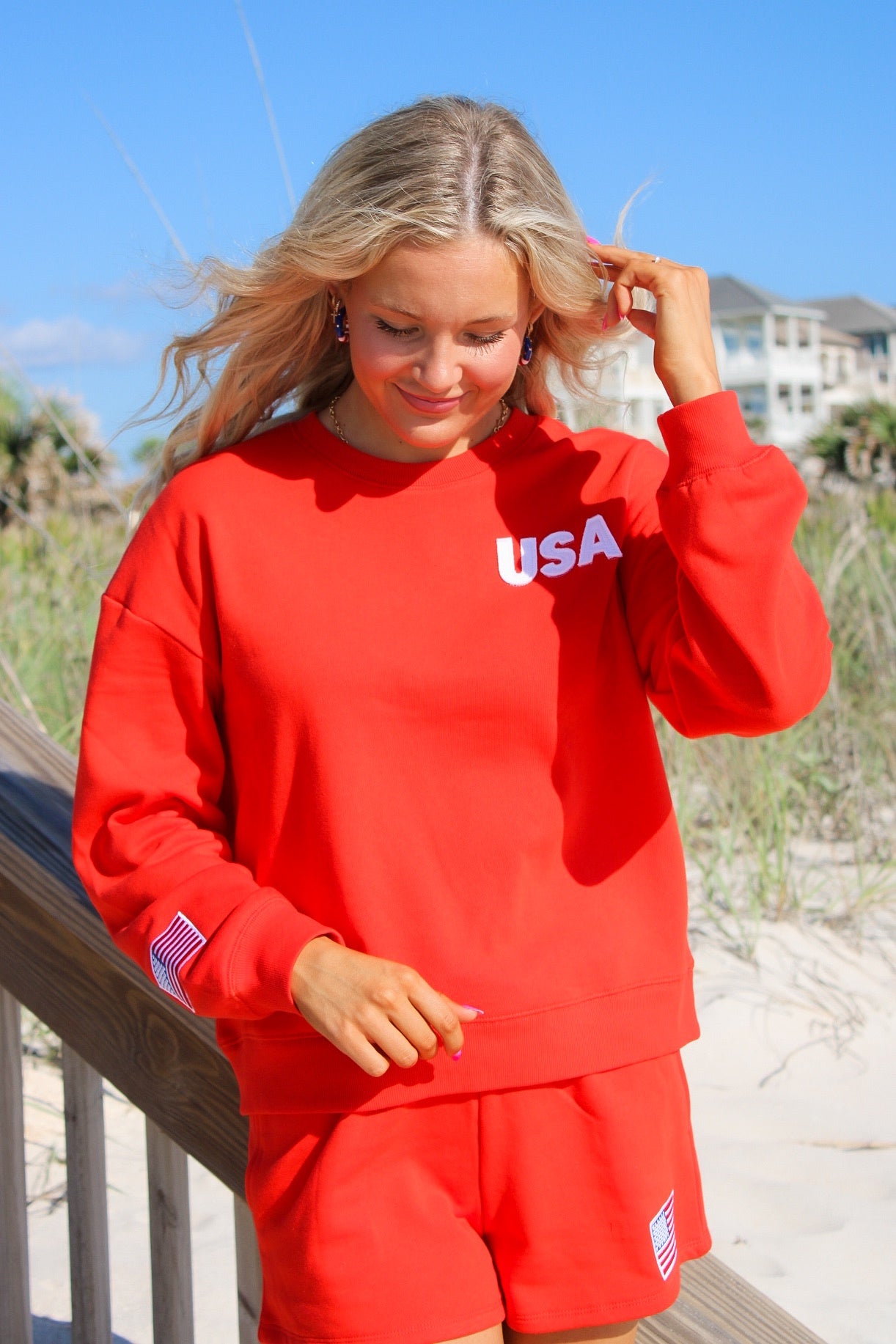 Z Supply: Free Time Sweatshirt - Lychee
