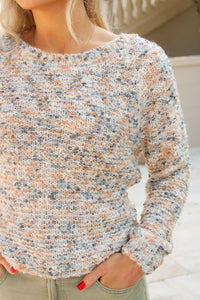 Sadie & Sage: Maisley Crew Neck Sweater - Fog Multi