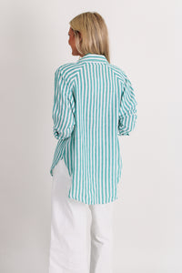 Z Supply: The Perfect Linen Stripe Top - La Palma