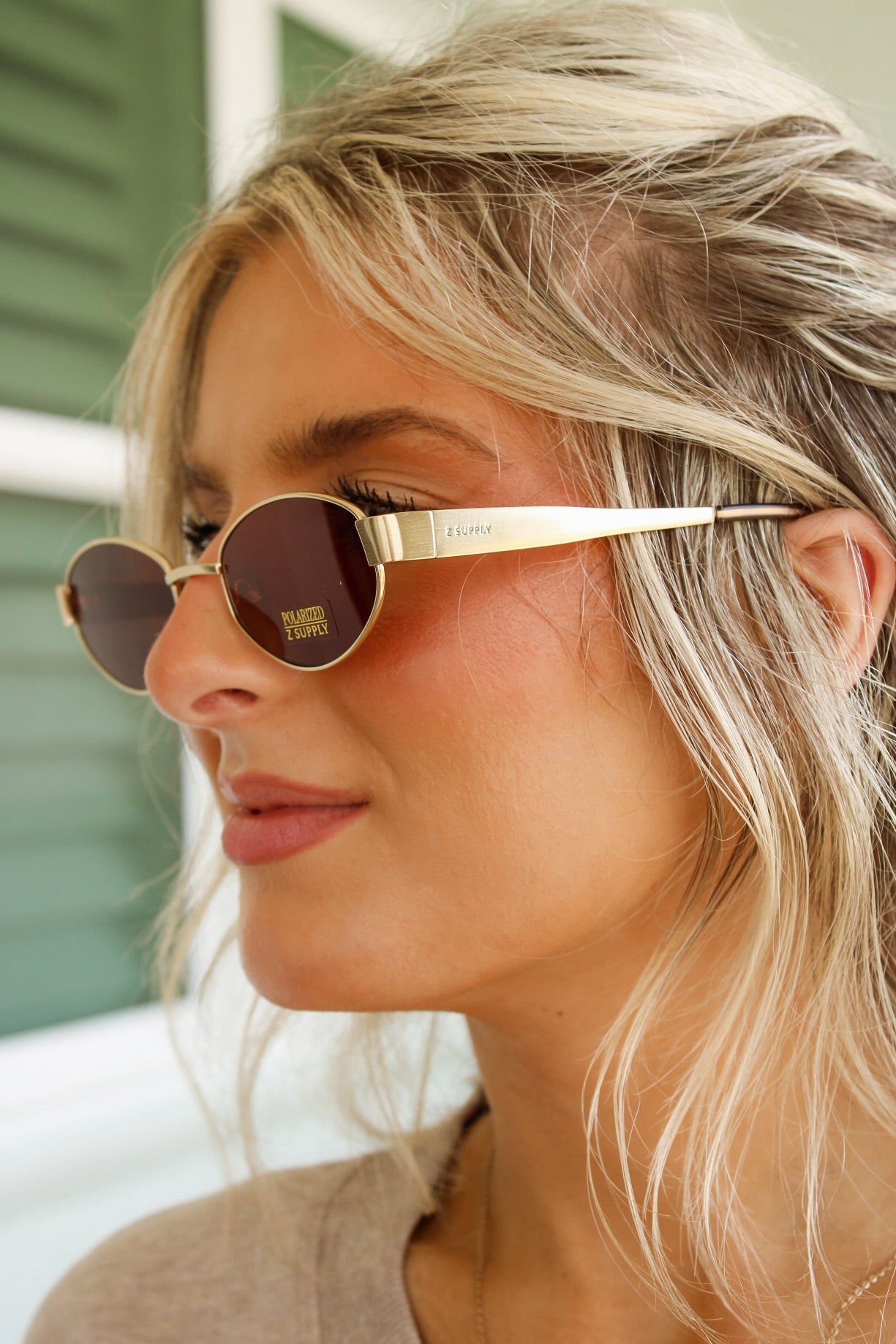 Z-Supply: Palisades Brown Polarized - Satin Gold