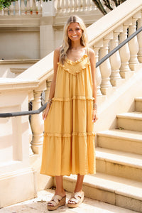 Sadie & Sage: Erin Maxi Dress - Honey Gold