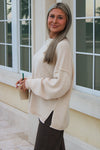 Roll With It Long Sleeve Sweater - Oatmeal