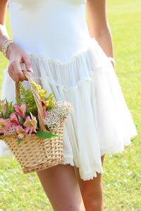 Soft Theory Sleeveless Mini Dress - White