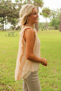 Dear John: Renata Top - Pale Peach
