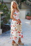 Seaside Lunch Date Midi Dress - Multi