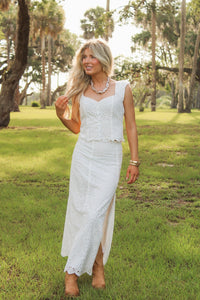 Z Supply: Emrie Eyelet Skirt - White