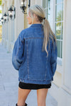 In My Element Oversized Denim Jacket - Medium Wash