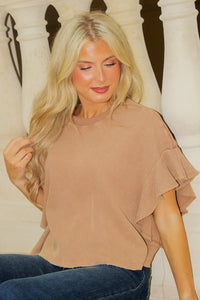 Flowy & Free Flutter Sleeve Top - Coco