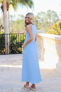 Z Supply: Charlotte Midi Dress - Lt Blue