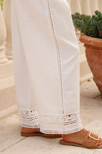 Z Supply: Scout Embroidered Pant - White