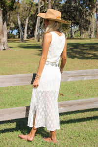 Sadie & Sage Letters Midi Dress - Cream