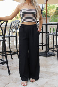 Sadie & Sage: Night Bloom Pants - Black