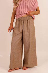 Built On Confidence Wide Leg Pants - Camel