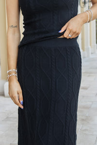 Sage The Label: Tabitha Sweater Skirt - Black