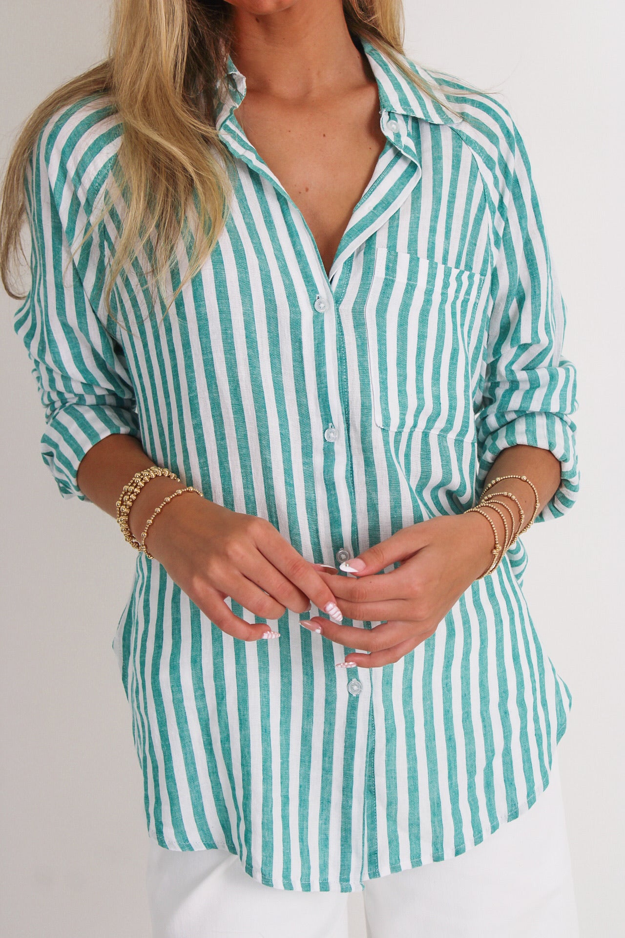 Z Supply: The Perfect Linen Stripe Top - La Palma