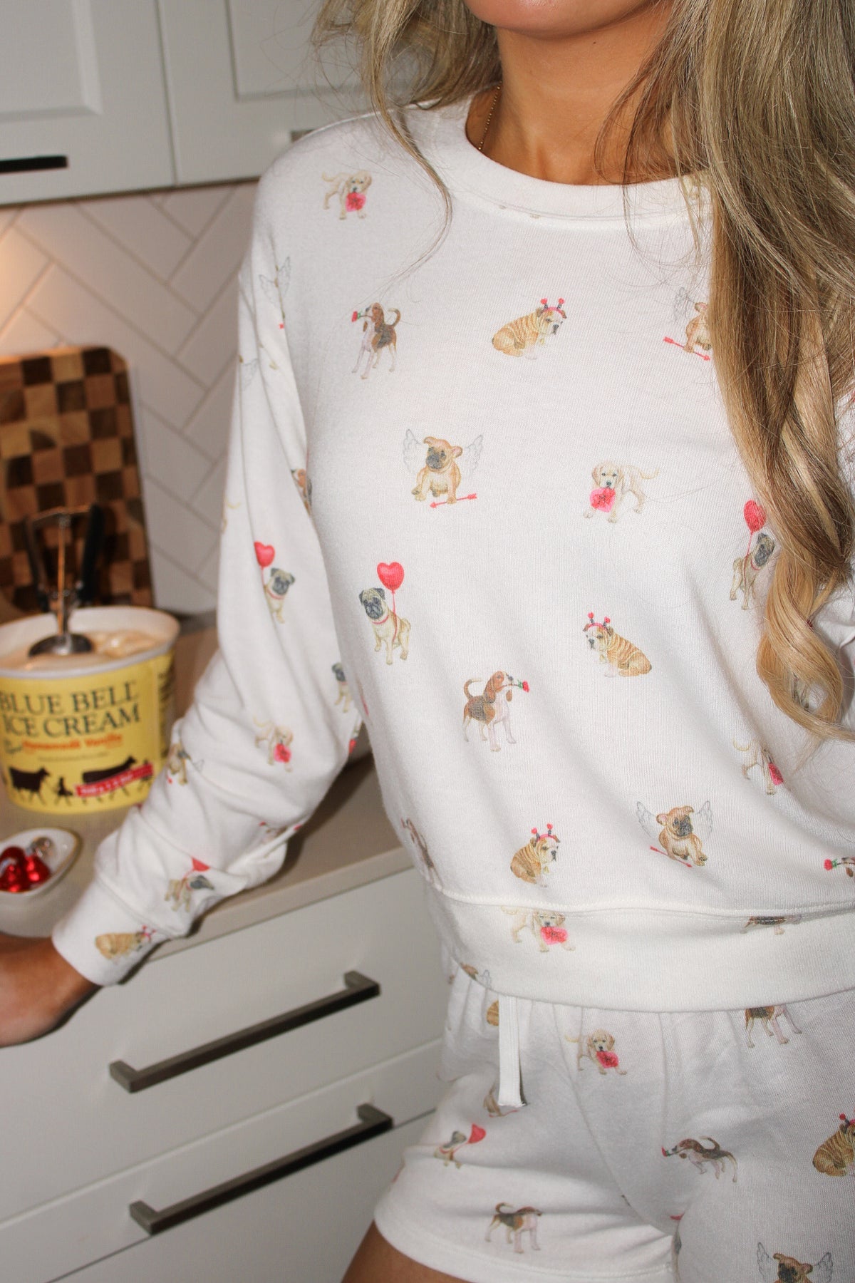 Z Supply: Bisous Love Pup Top - Vanilla Ice