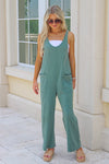 Z Supply: Brasilia Everyday Jersey Jumpsuit - Hunter Green