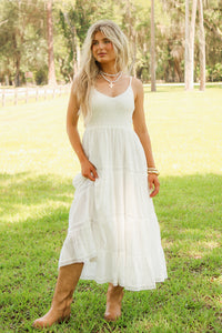 Z Supply: Behati Eyelet Midi Dress - White